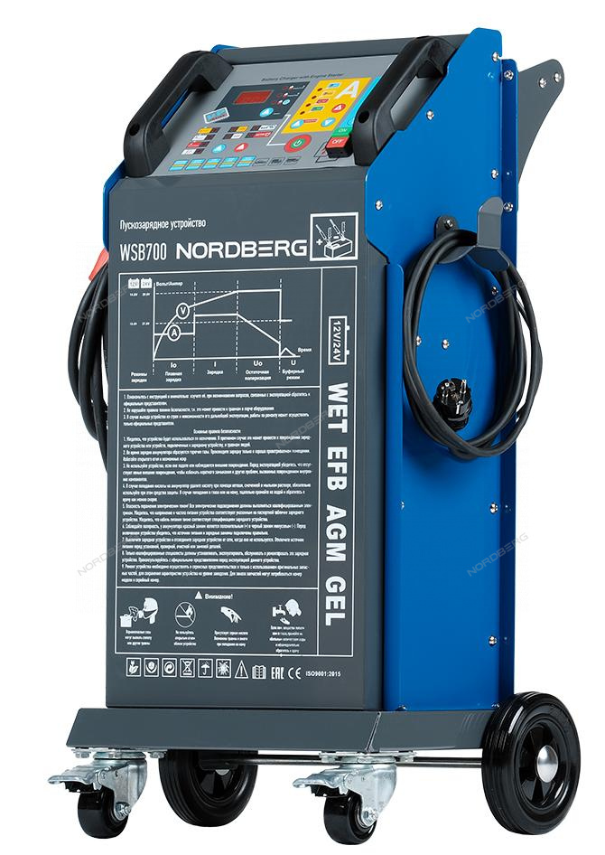 Пуско-зарядное интеллектуальное устройство 12/24 В, 650 A NORDBERG WSB700