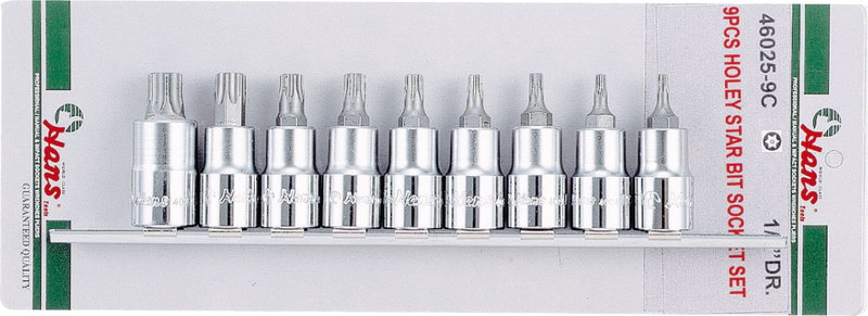Набор торцевых головок TORX с отвер. на 1/2' Hans, 46025-9C