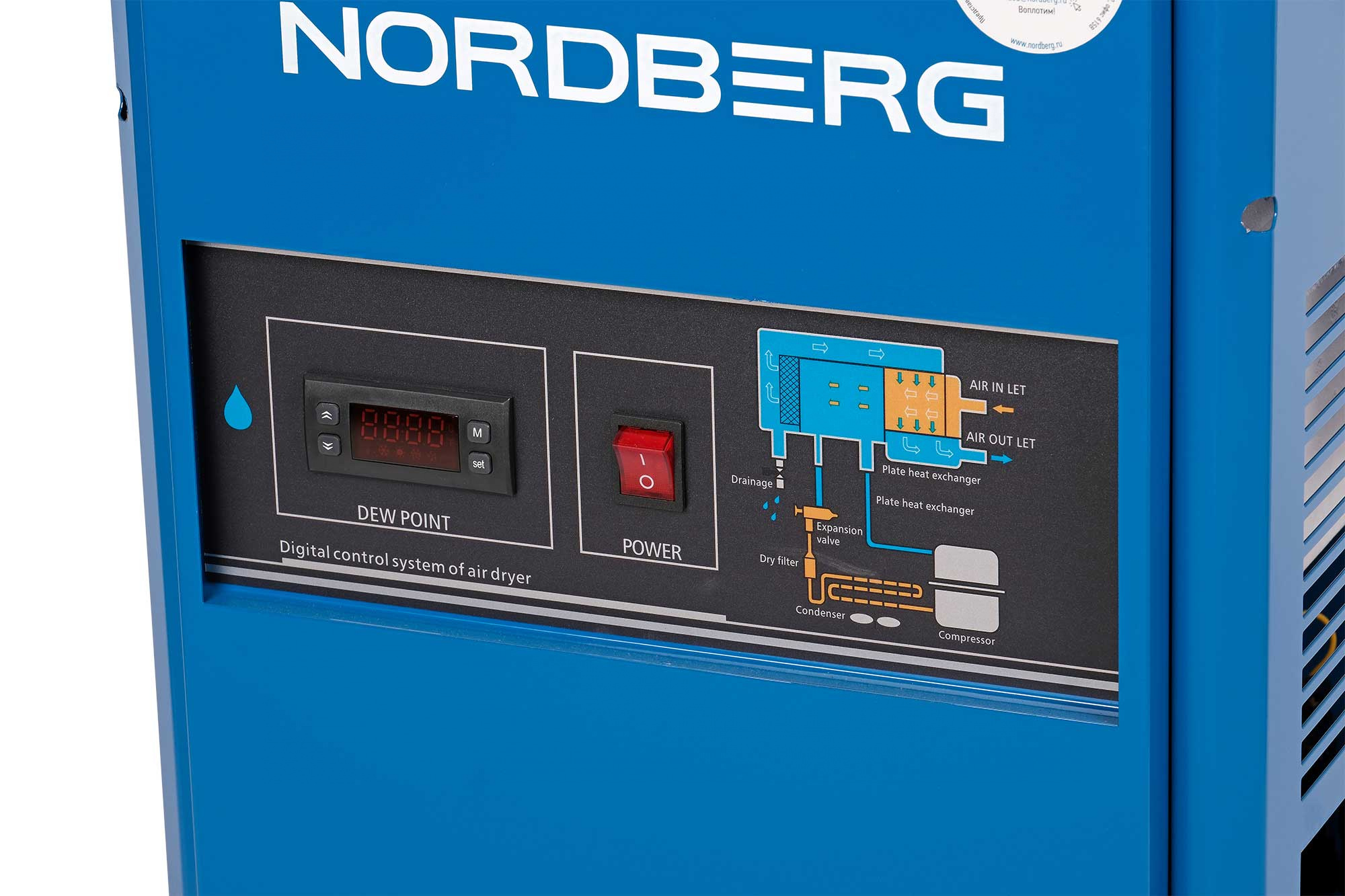 Осушитель воздуха до 16 бар, 2400 л/мин, 220 В NORDBERG NCD20