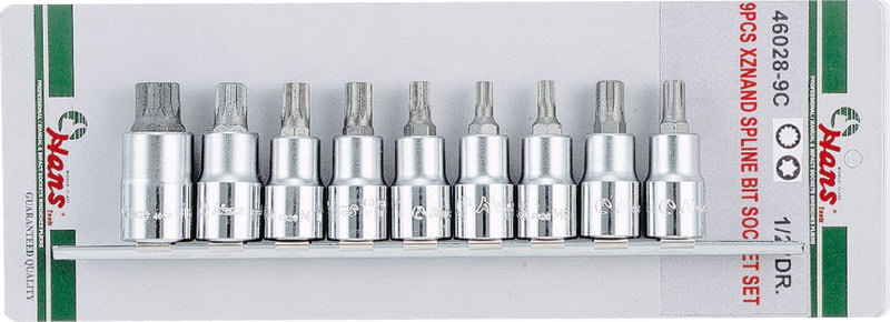 Набор торцевых головок XZN, RIBE на 1/2' Hans, 46028-9C