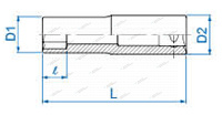KINGTONY ГОЛОВКА TORX 327512M глубокая Е-стандарт Е12 3/8"