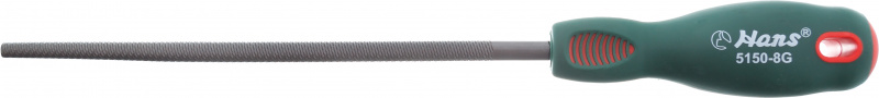 Круглый напильник с резиновой ручкой, 5150-8G, HANS
